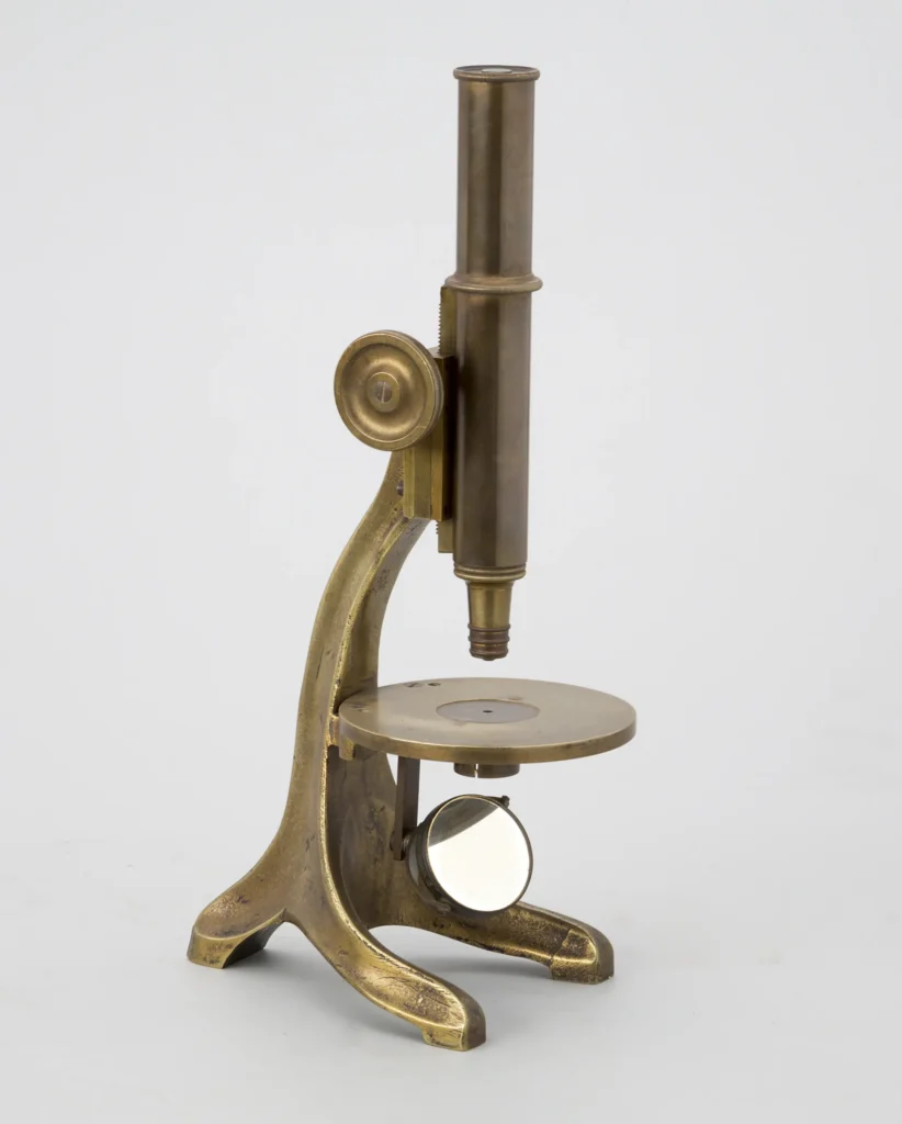 Microscopio Zeiss. Modelo Stand IX. 1885.