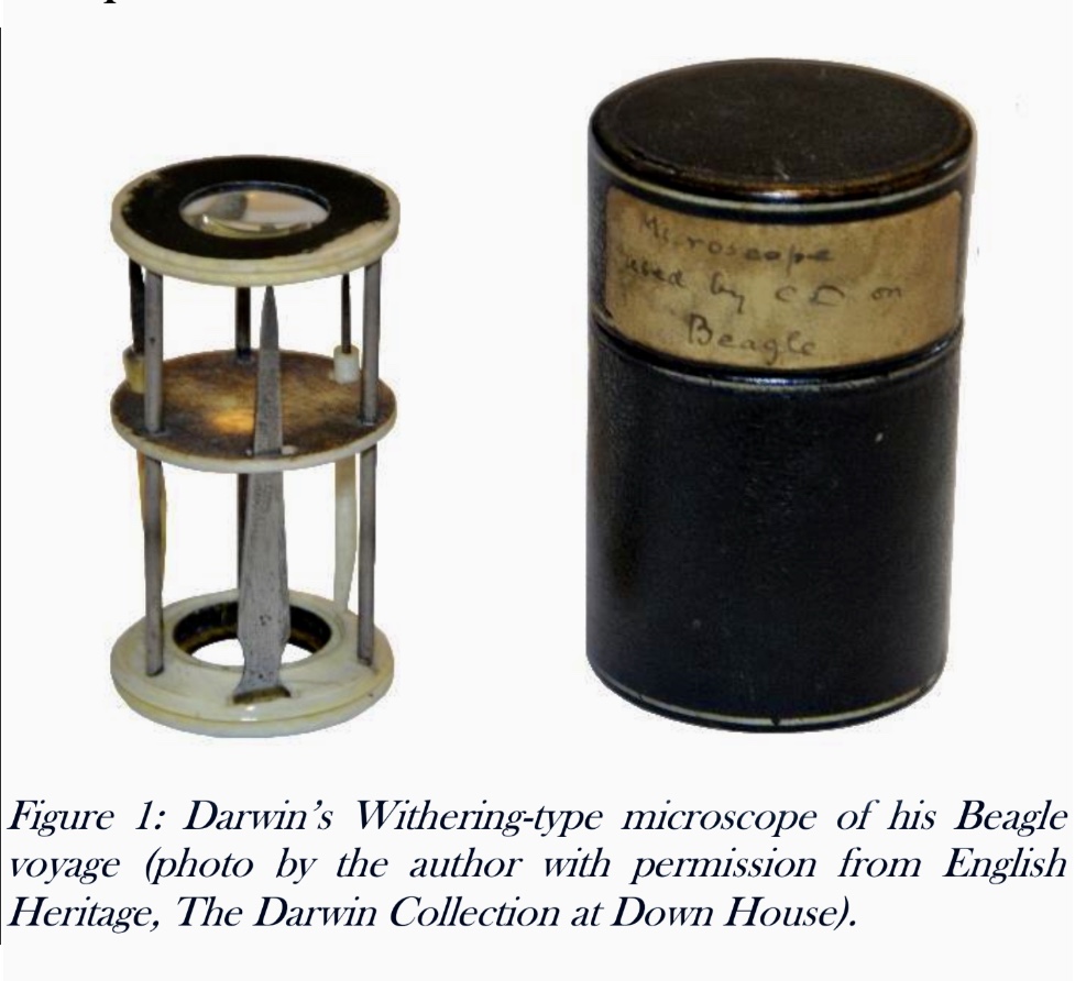 1. Pequeño microscopio portátil Whitering. c.1780.