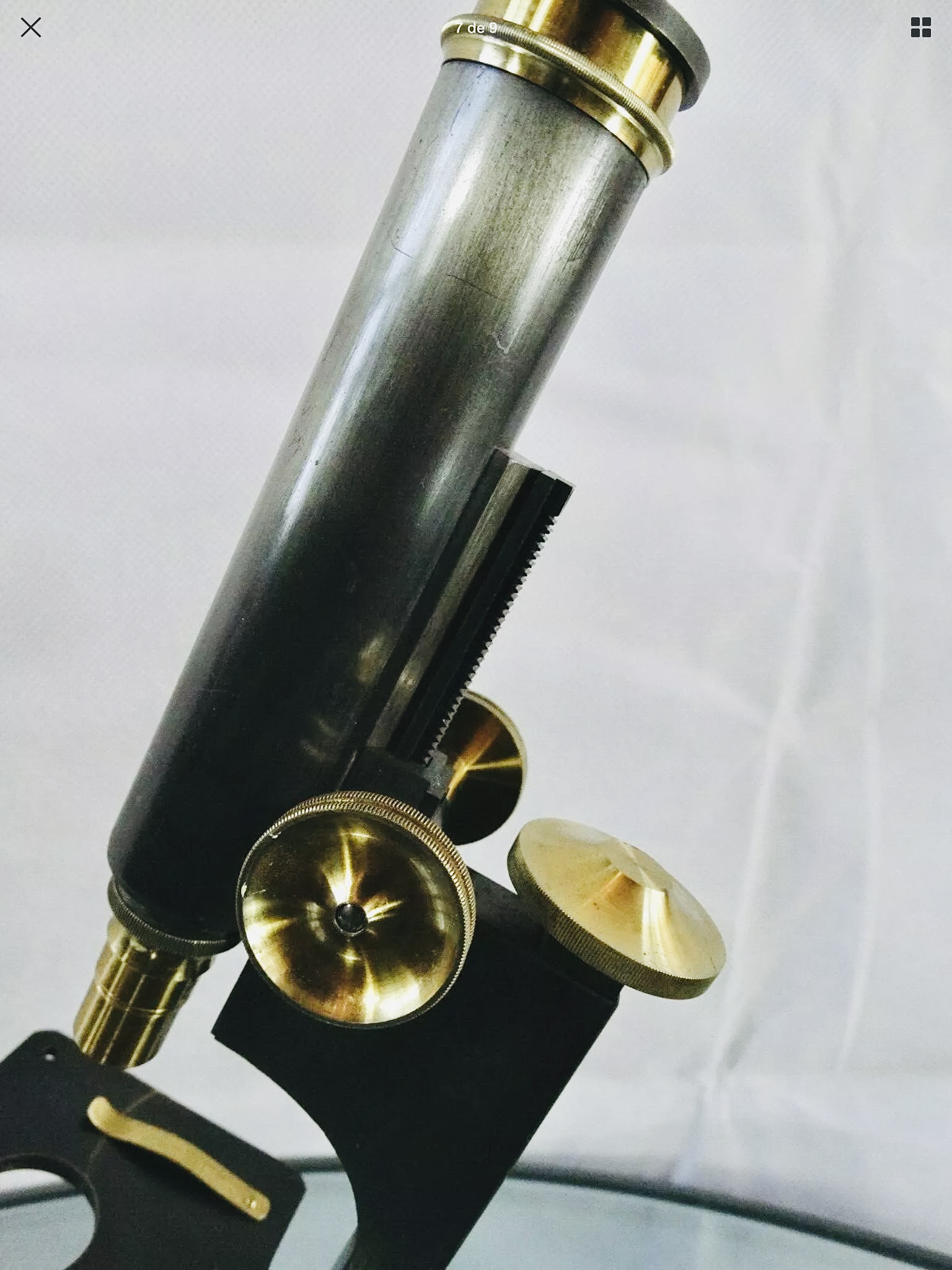 11. Microscopio monocular compuesto. R&J Beck. Londres. C.1876. Modelo «Star».