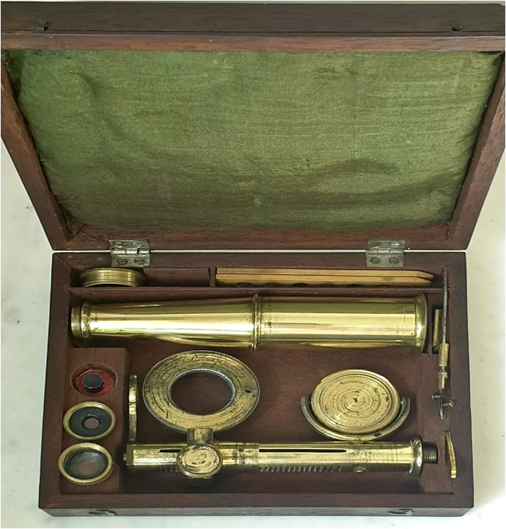 25c.Microscopio tipo Cary. Gardner. Belfast. c.1809.