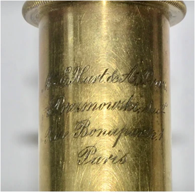 52p. Microscopio inclinable Hartnack & Prazmowski. Paris.1870.