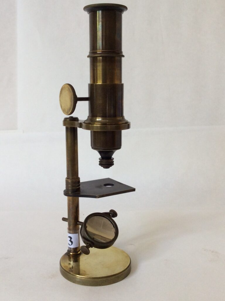Oberhauser model compound monocular microscope. C.1860-71. Unknown manufacturer.