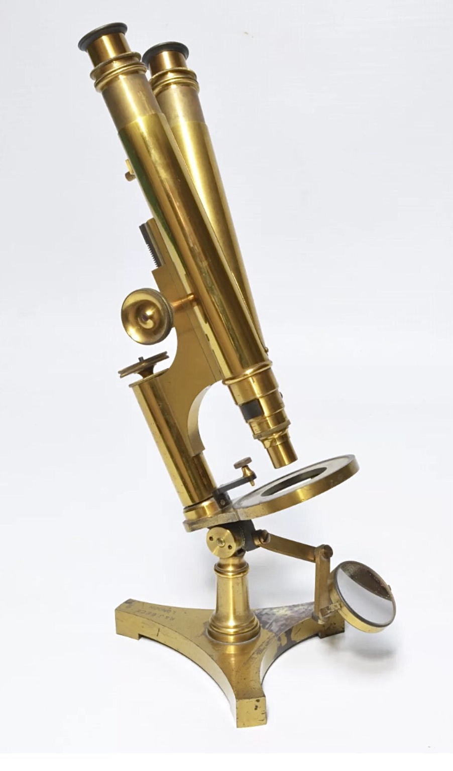 91a. Microscopio binocular R&J Beck. Londres c.1880