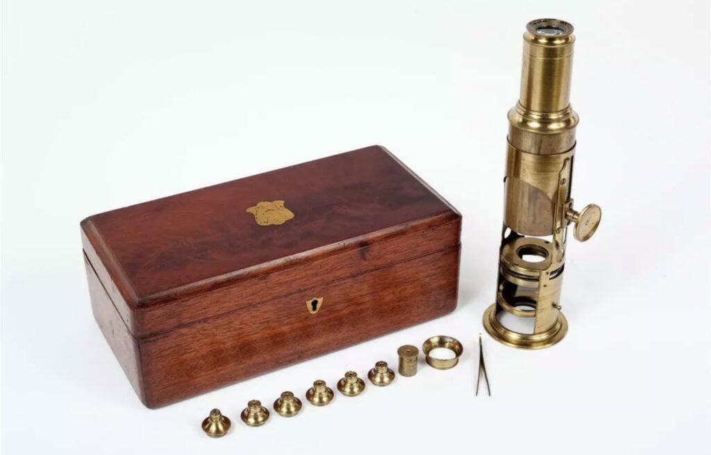 Microscopio de barril (drum). Lennie. Edimburgo. c.1857