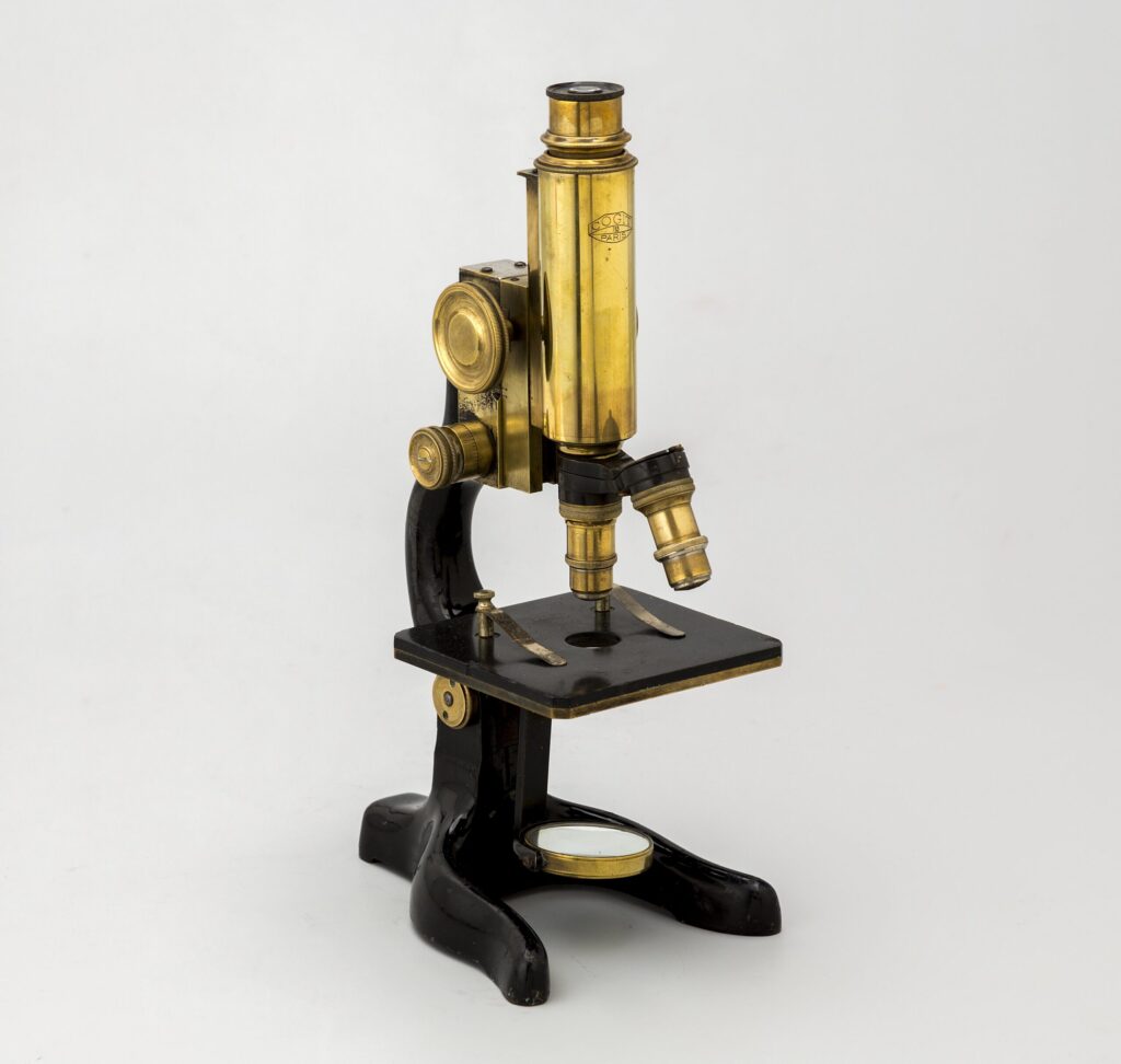 Microscopio monocular Cogit. Paris c.1920