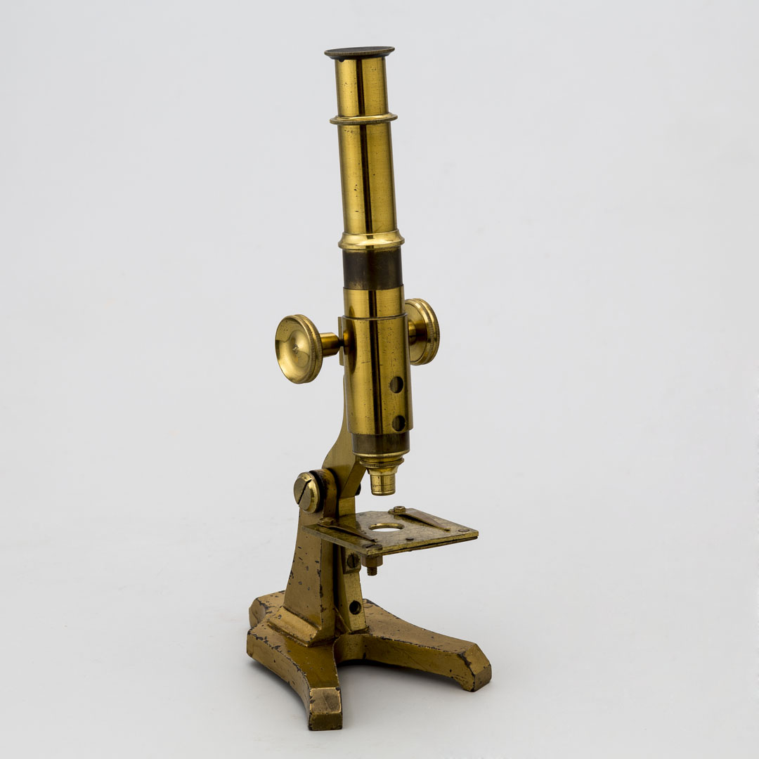 Simple monocular microscope, unknown manufacturer .1830