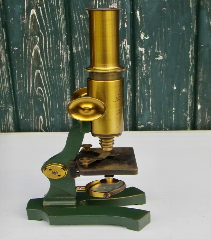 Microscopio monocular. G. Keller. Frankfurt del Maine. 1840.