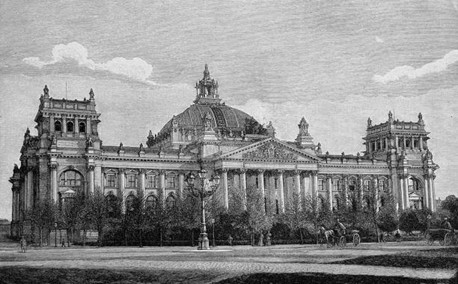 Reichstag, Parlamento alemán a principios del siglo XX.